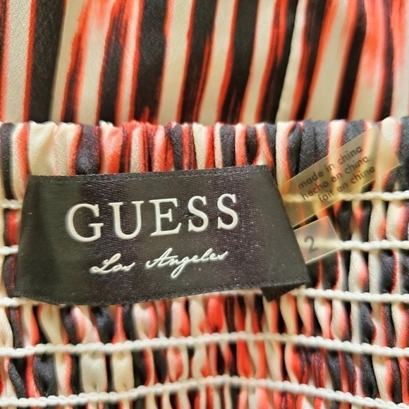 HOST PICK 🎉GUESS Los Angeles Striped Sleeveless Peek a Boo Mini Dress Sz 2 - Picture 8 of 13